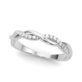 Twisted Diamond Stackable Wedding Band