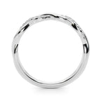 Twisted Diamond Stackable Wedding Band