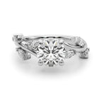 Round & Marquise Diamond Engagement Ring 3/4 CT
