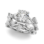 Round & Marquise Diamond Engagement Ring 3/4 CT