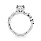 Round & Marquise Diamond Engagement Ring 3/4 CT