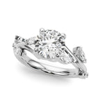 Round & Marquise Diamond Engagement Ring 3/4 CT