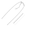 Sterling Silver Adjustable Rope Chain Necklace