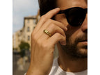 San Marco Oval Dome Link Ring