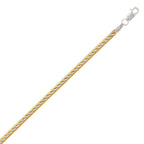 Two-Tone Snake Chain Anklet