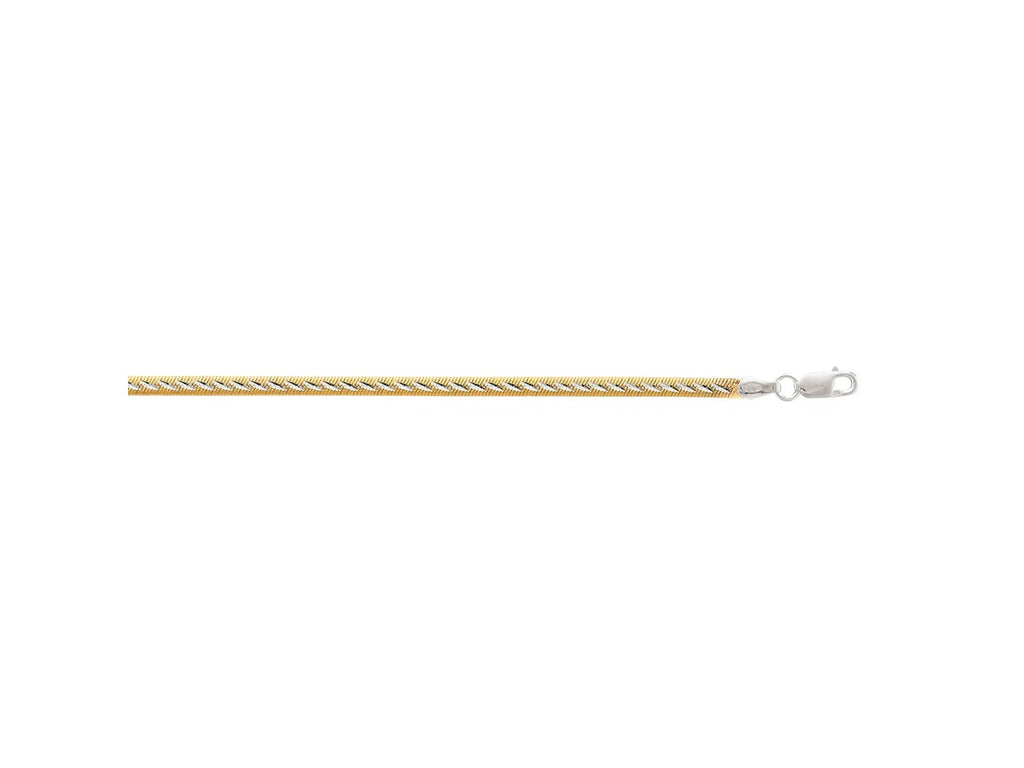 Two-Tone Snake Chain Anklet