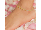 Two-Tone Snake Chain Anklet