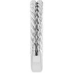 Double Rope Band 3.5mm Polished Comfort Fit Size 7