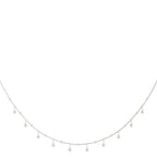 Bezel Diamond Link Necklace