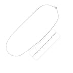 Sterling Silver Rhodium Plated Paperclip Chain Necklace