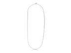 Sterling Silver Rhodium Plated Paperclip Chain Necklace