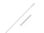 Sterling Silver Rhodium Plated Octagonal Snake Chain Necklace