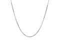 Sterling Silver Rhodium Plated Octagonal Snake Chain Necklace