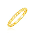Beaded Texture Stackable Band Ring