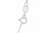 Sterling Silver Rhodium Plated 16" Box Chain Necklace