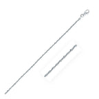 Sterling Silver Rhodium Plated Sparkle Chain Necklace – 1.60 mm