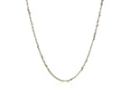 Sterling Silver Rhodium Plated Sparkle Chain Necklace – 1.60 mm