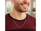 Sterling Silver Rhodium Plated Sparkle Chain Necklace – 1.60 mm