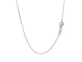 Sterling Silver Rhodium Plated Cable Chain Necklace 0.80mm