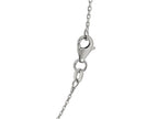 Sterling Silver Rhodium Plated Cable Chain Necklace 0.80mm