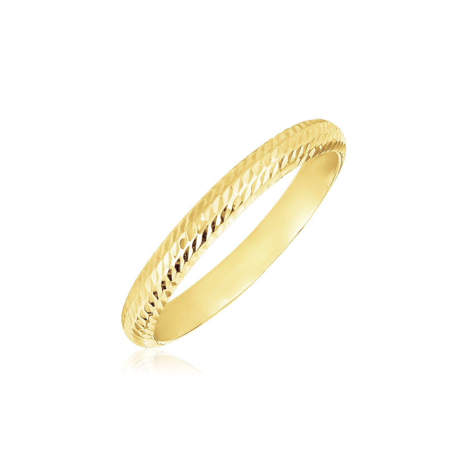 Textured Comfort Fit Wedding Band Ring