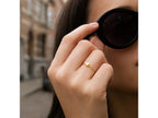 Puffed Heart Accent Ring