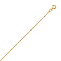14KT Yellow Gold Diamond-Cut Rope Chain Necklace 0.80mm