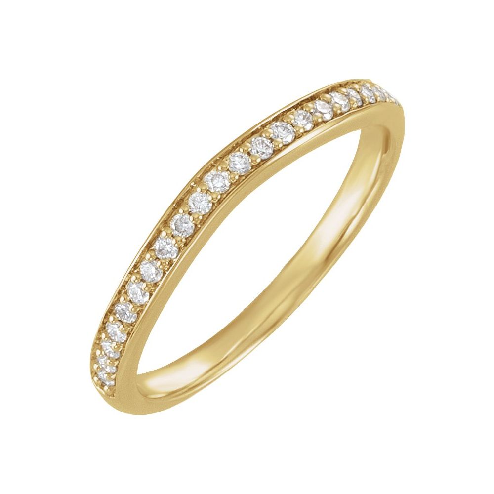 Round Lab-Grown Diamond Anniversary Band 1/6 CTW Polished Size 7