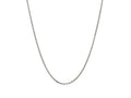 Sterling Silver Rhodium Plated Cable Chain Necklace