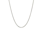 Sterling Silver Rhodium Plated Cable Chain Necklace