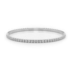 Flexible Diamond Stackable Half Bangle Bracelet