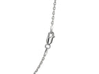 Sterling Silver Rhodium Plated Cable Chain Necklace