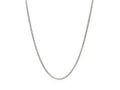Rhodium Plated Popcorn Chain Necklace