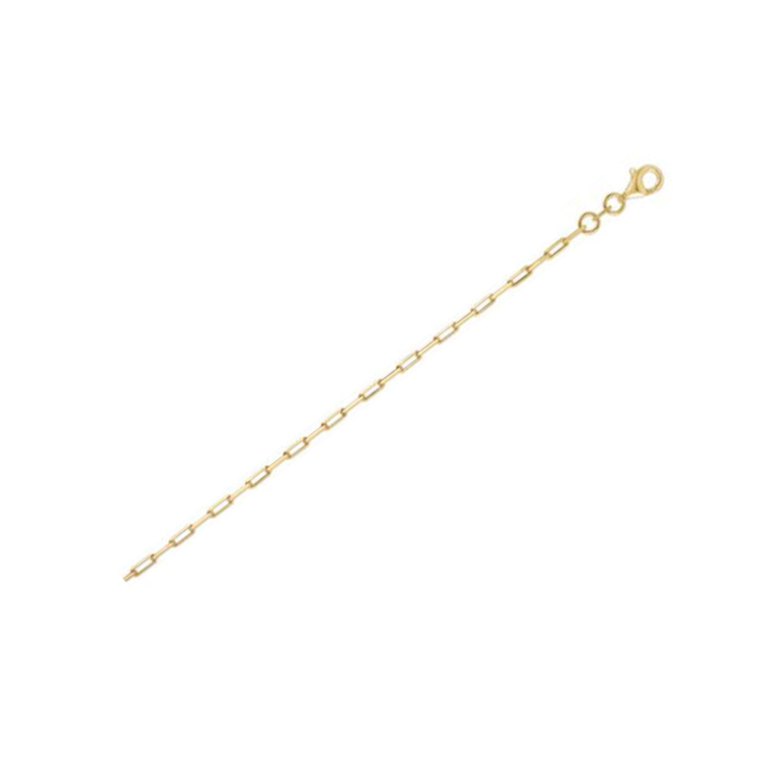 Gold Plated Paperclip Chain Necklace – 1.80 mm