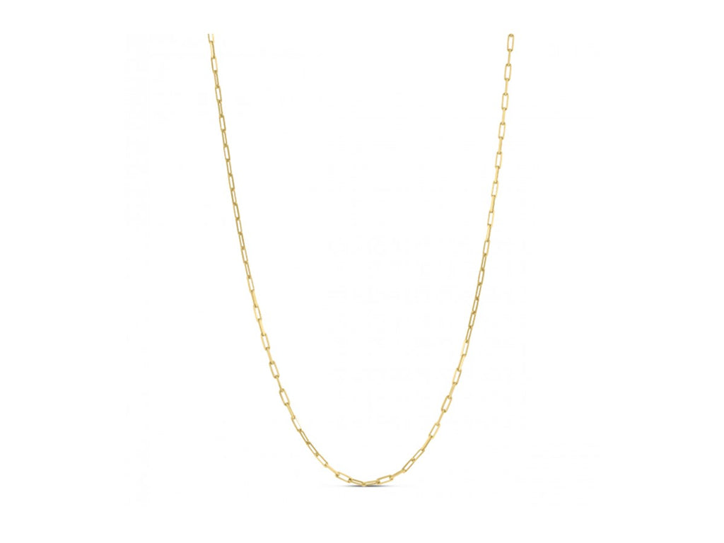 Gold Plated Paperclip Chain Necklace – 1.80 mm