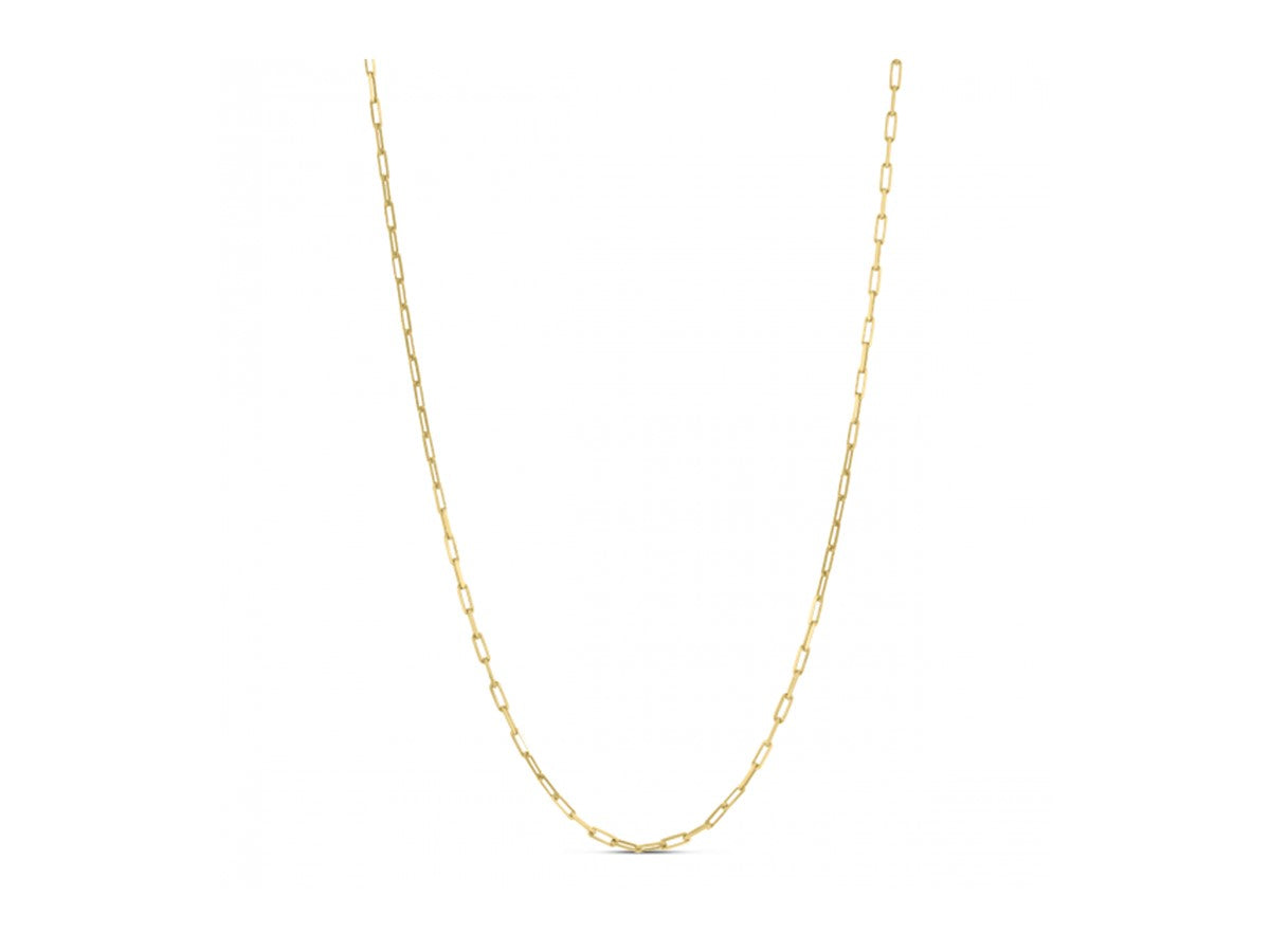 Gold Plated Paperclip Chain Necklace – 1.80 mm