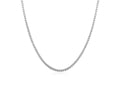 Sterling Silver Rhodium Plated Box Chain Necklace – 1.10 mm
