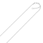 Sterling Silver Adjustable Sparkle Chain Necklace