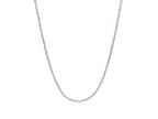 Sterling Silver Adjustable Sparkle Chain Necklace