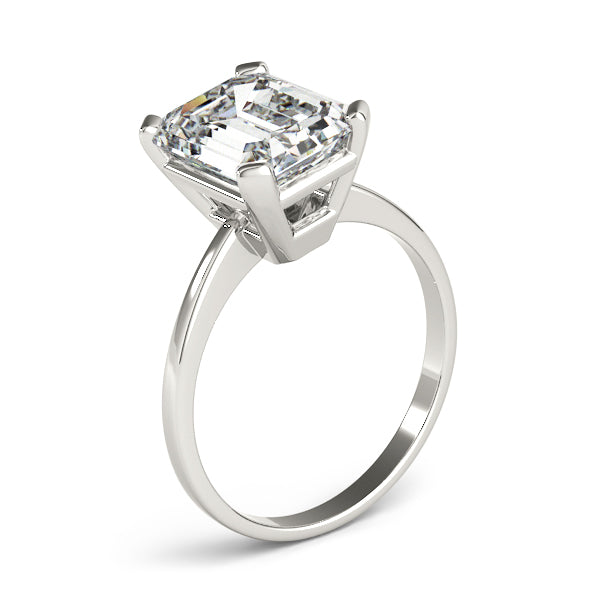 Emerald Cut Solitaire Diamond Engagement Ring 3.8 Carat