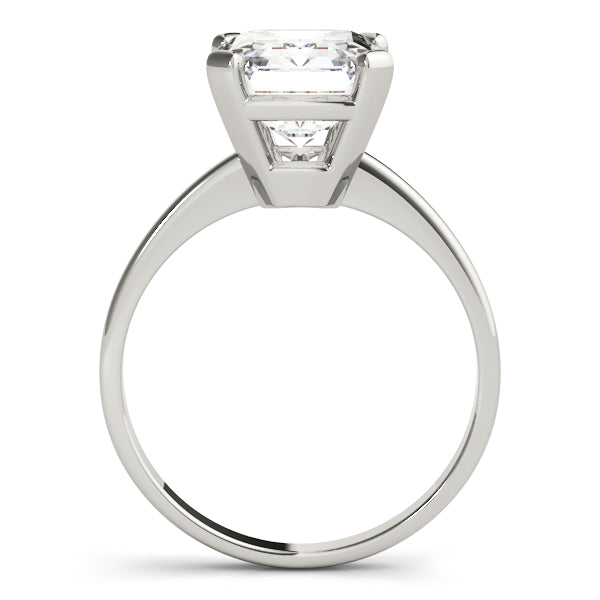 Emerald Cut Solitaire Diamond Engagement Ring 3.8 Carat