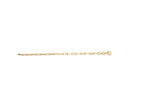 Gold-Plated Paperclip Link Anklet
