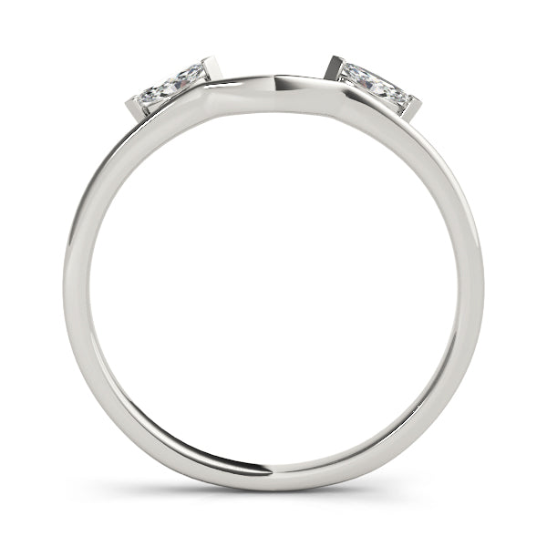 Diamond Wrap Wedding Band Insert Ring