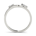 Diamond Wrap Wedding Band Insert Ring