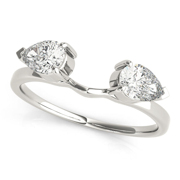 Pear Shape Diamond Wrap Insert Ring