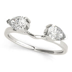 Pear Shape Diamond Wrap Insert Ring