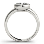 Solitaire Bezel Set Engagement Ring