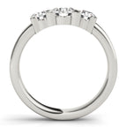 Three Stone Round Engagement Ring Classic Prong Setting