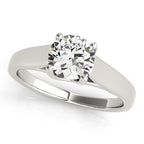 Round Trellis Solitaire Engagement Ring