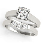 Round Trellis Solitaire Engagement Ring